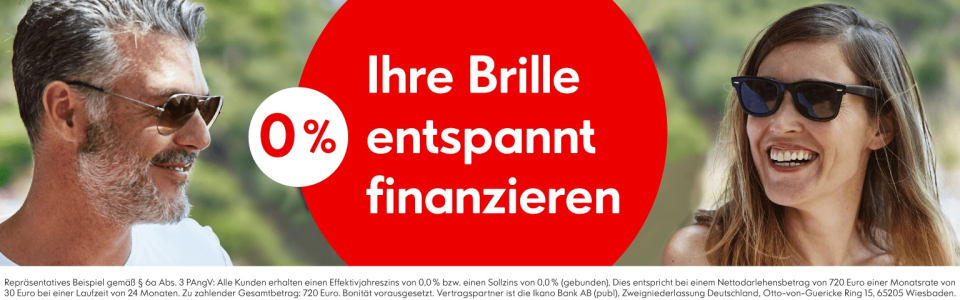 Das Brillenabo, Brillen monatlich zinsfrei zahlen